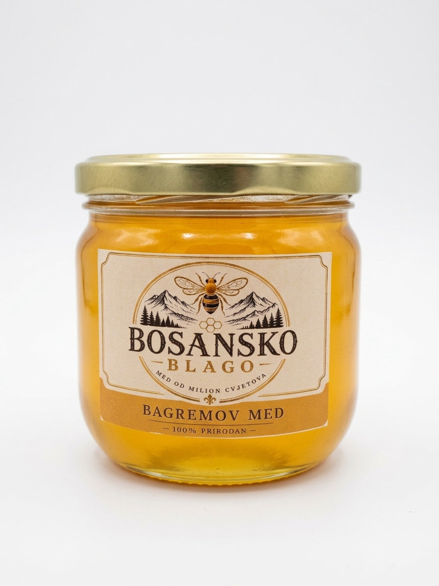 Tegla prirodnog bagremovog meda od 450 grama