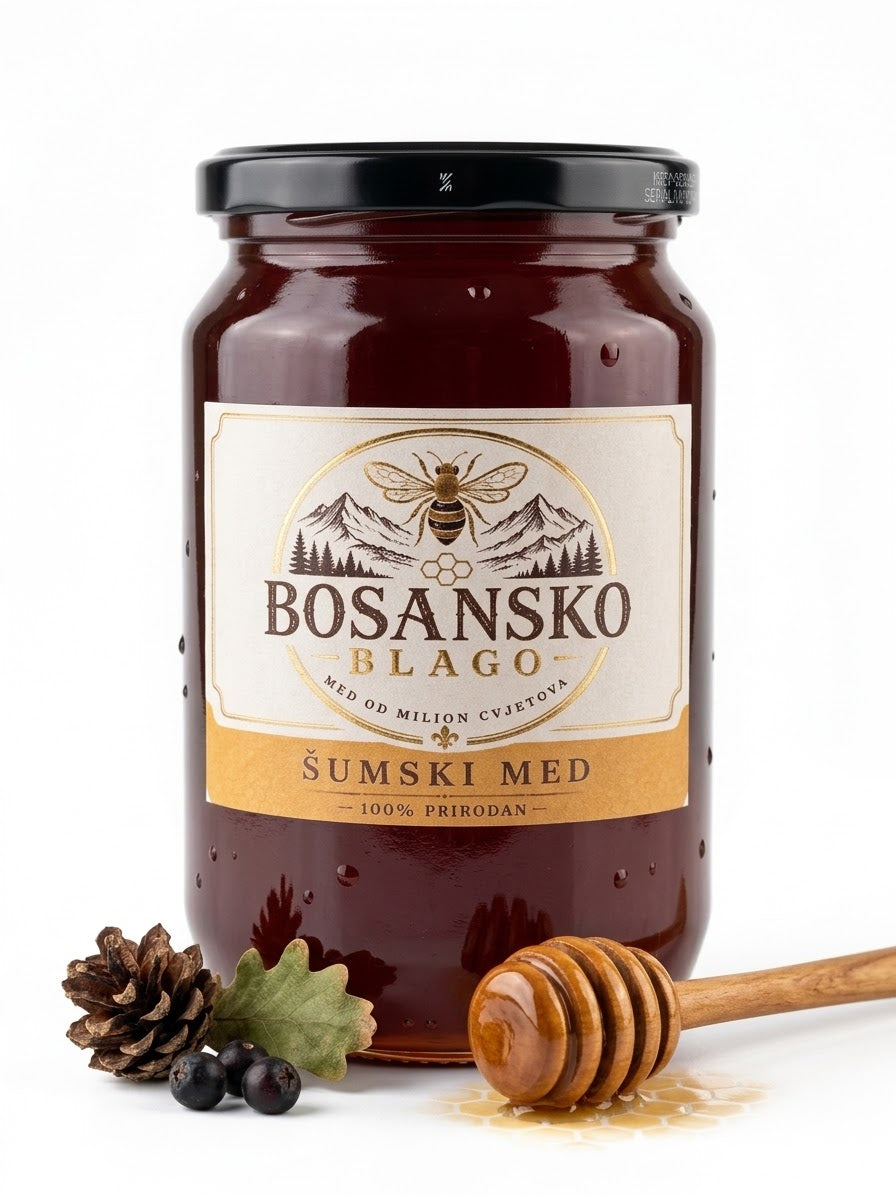 Tegla prirodnog šumskog meda od 950 grama