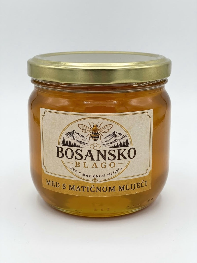 Tegla prirodnog meda sa matičnom mliječi od 450 grama