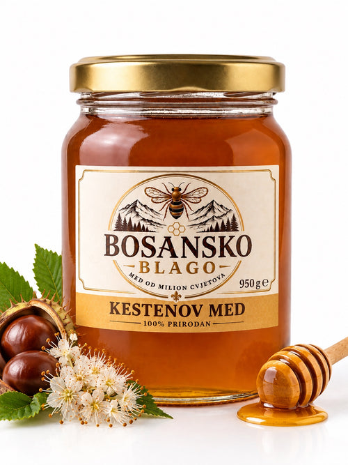 Tegla kestenovog meda Bosansko blago od 950 grama