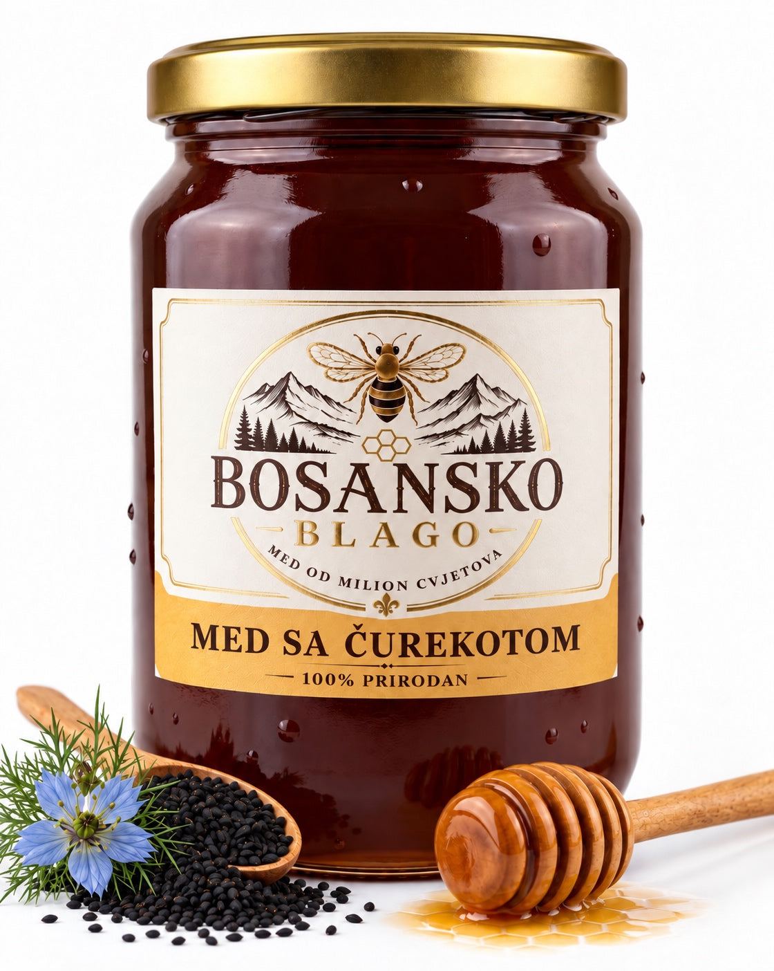 Tegla meda sa čurekotom Bosansko blago od 950 grama